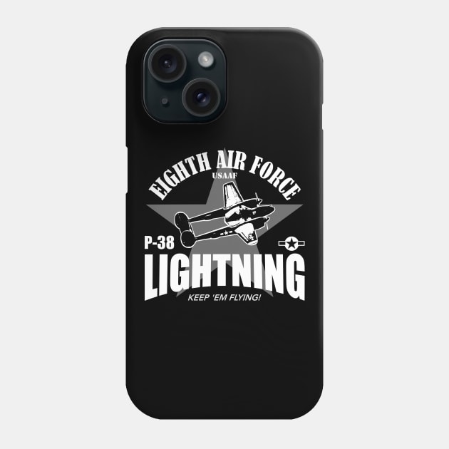 P-38 Lightning USAAF Phone Case by TCP