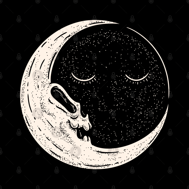 The End of Times - Moon Skull by anycolordesigns