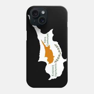 Cyprus flag & map Phone Case