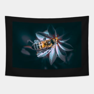 Bee on flower Tapestry