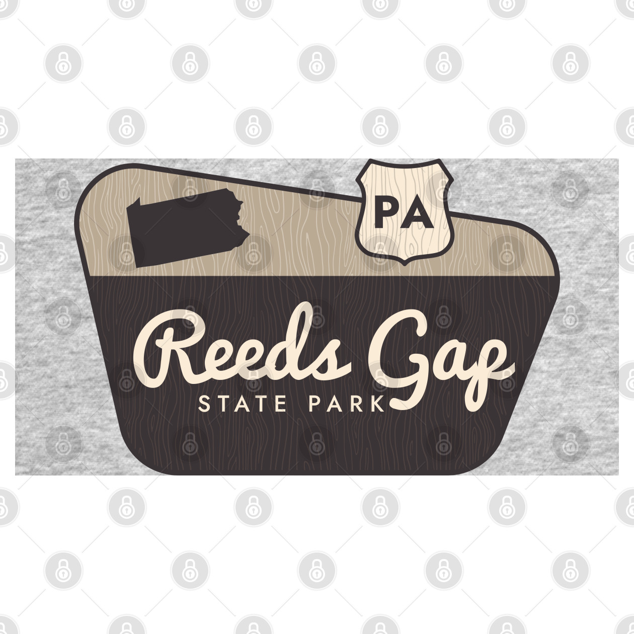 Reeds Gap State Park Pennsylvania Sign Reeds Gap State Park