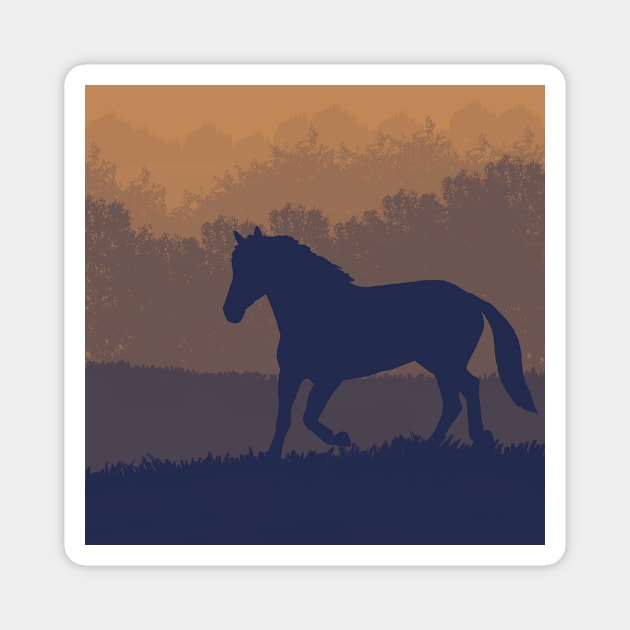 Dark horse Magnet by Shyflyer