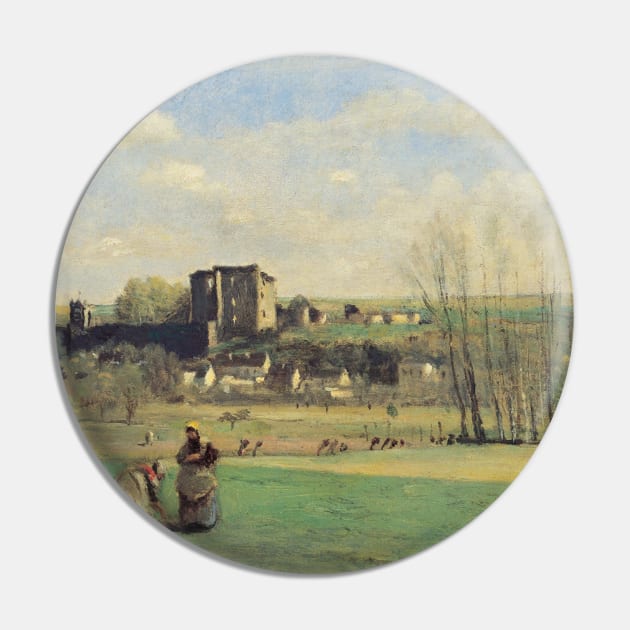 Landscape of La Ferte-Milon by Jean-Baptiste-Camille Corot Pin by Classic Art Stall