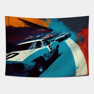 Retro Nascar Race (cut away) Tapestry