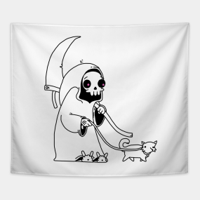 Grim Reaper Tapestries Teepublic
