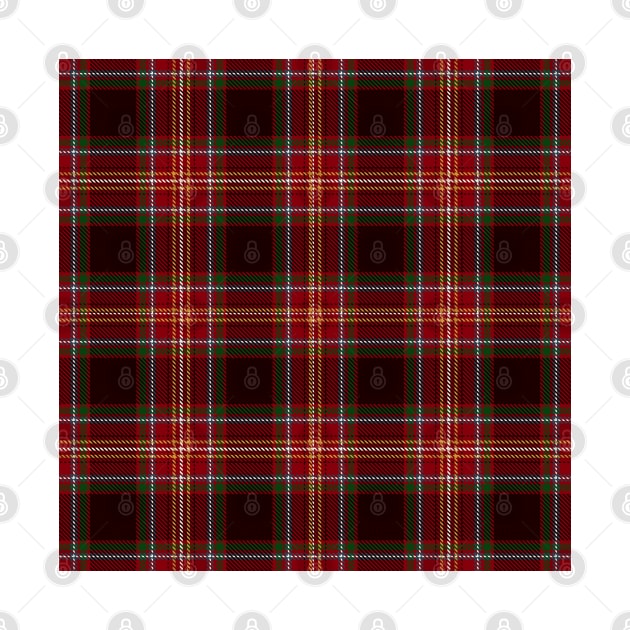 Red Green and Yellow Tartan Plaid Pattern by teezeedy