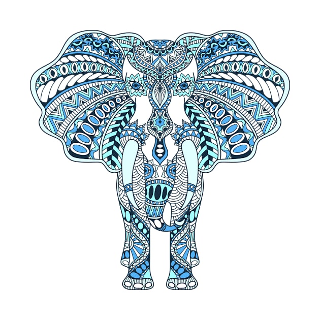 decorated Indian Elephant by kavalenkava