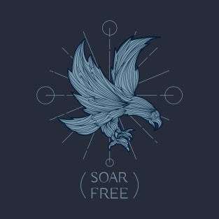 Cool Falcon Bird Soar Free T-Shirt