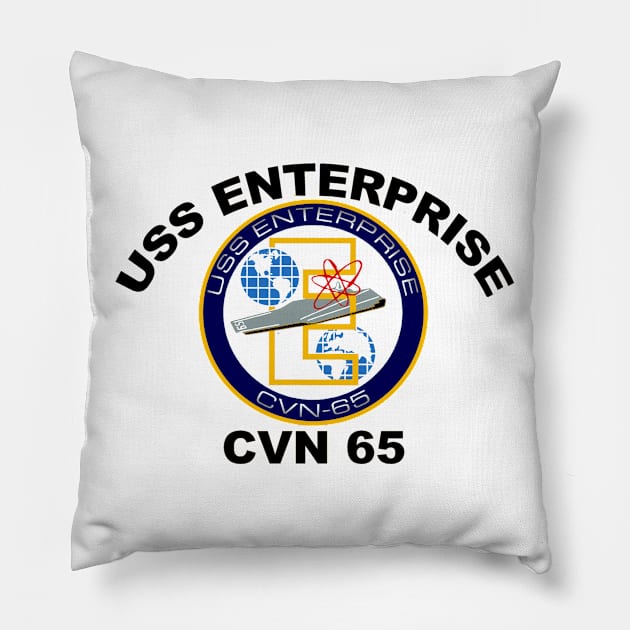 CVN-65 Pillow by Spacestuffplus