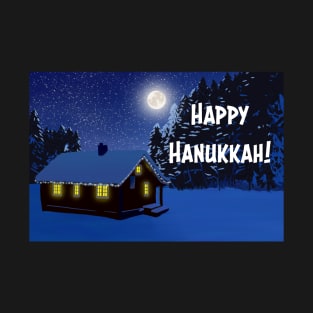 Festive Landscape Card: Happy Hanukkah! T-Shirt