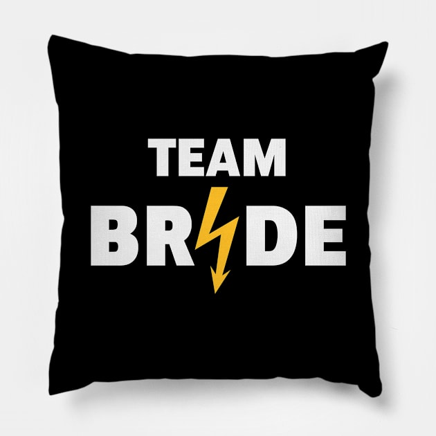 Team Bride Flash (Hen Night / Bachelorette Party / 2C / NEG) Pillow by MrFaulbaum