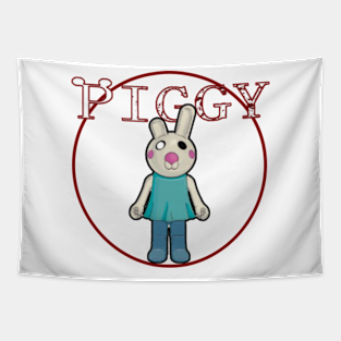 Piggy Pig Wandteppiche Teepublic De - bunny cute piggy character skin roblox bunny laptop schutzhulle teepublic de