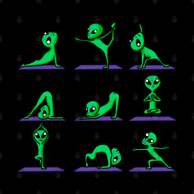 Alien Yoga by huebucket