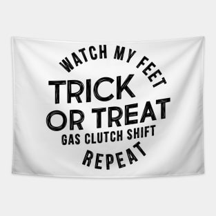 Trick or Treat - watch my feet Tapestry