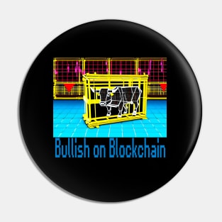 Bullish on Blockchain Pin