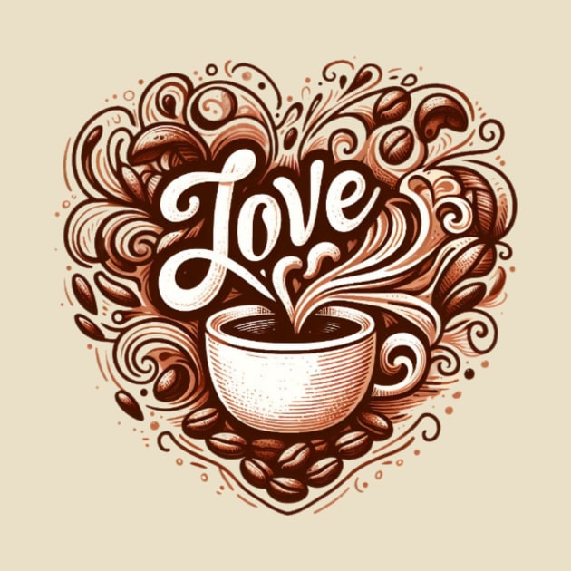 Coffee Love II by Donut Duster Designs