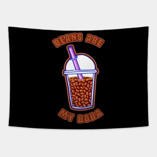 Beans are my boba Tapestry