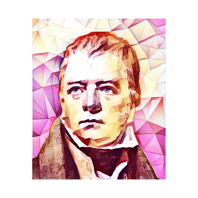 Walter Scott Pink Portrait | Walter Scott Artwork 13 by JustLit