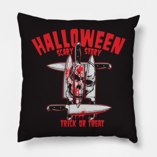 knife on Halloween Pillow