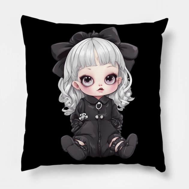 Kawaii Goth Pillow by animegirlnft