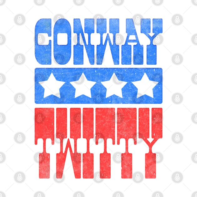 Conway Twitty / Retro Style County Music Fan Design by DankFutura