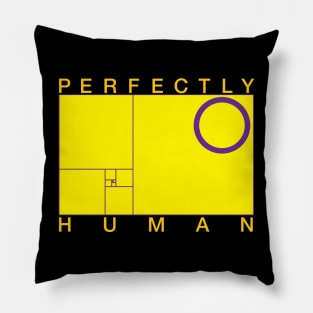 Perfectly Human - Intersex Pride Flag Pillow