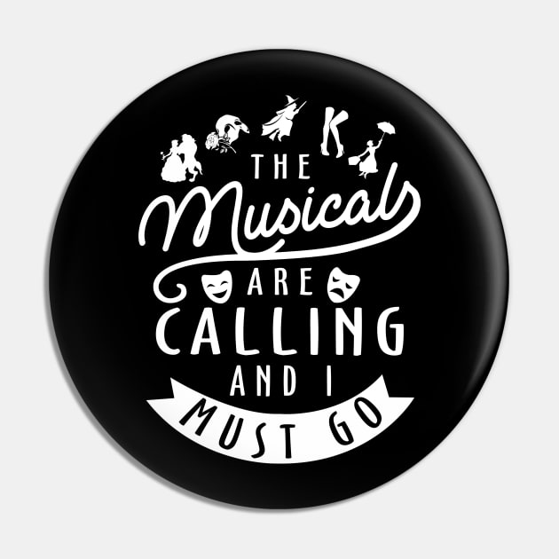 Funny Broadway Lover Gift Pin by KsuAnn
