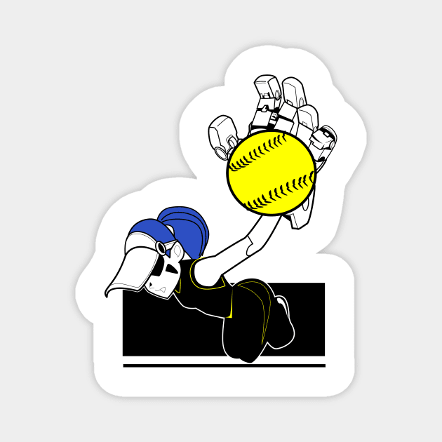 Fastpitch girl 2 Magnet by Spikeani