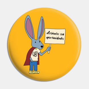 Obstacle bunny Pin