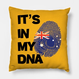 Flag of Australia in fingerprint Pillow