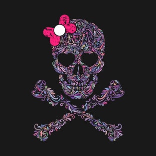 CUTE SKULL PINK BOW T-Shirt