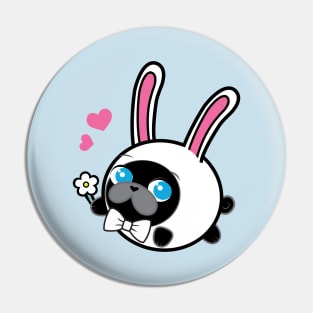 Poopy the Pug Puppy - Easter Pin