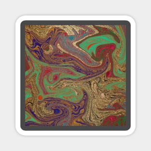 Colorful earth pattern Magnet