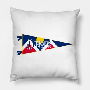 Denver Flag Pennant Pillow