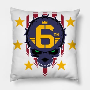 Sixth Street Logo (Cyberpunk Gang) Pillow