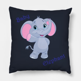 baby elephant, elephant girl, elephant boy, cute elephant Pillow