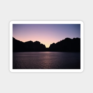 Sunset Lofoten II / Swiss Artwork Photography Magnet