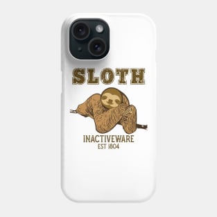 Funny sloth inactive wear Phone Case