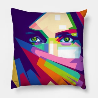 Girl POP ART Pillow