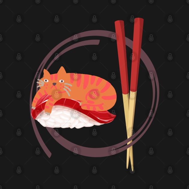 Sushi Cat by Yas R