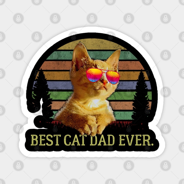 Best Cat Dad Ever Magnet by AllWellia