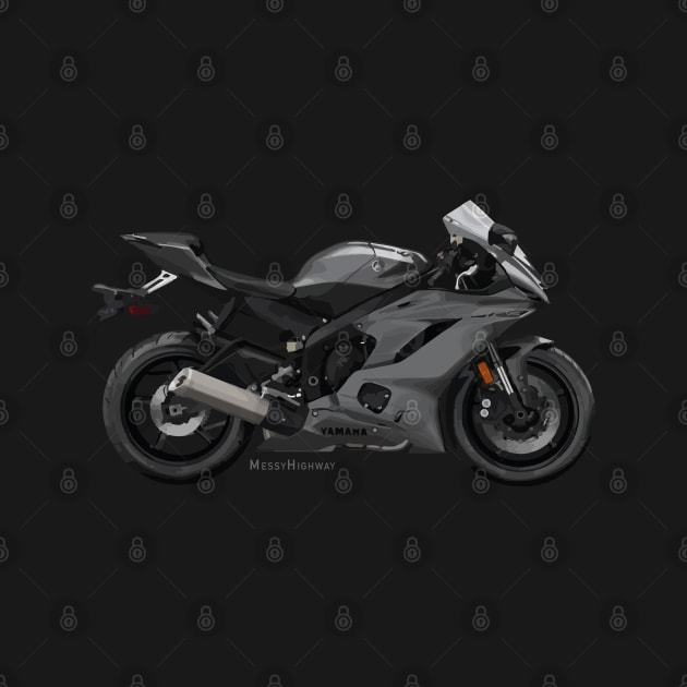 Yamaha R6 19 gray, s by MessyHighway