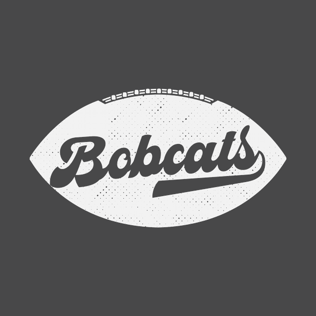 Retro Bobcats Football by SLAG_Creative