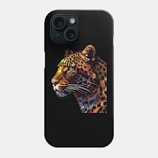 Pixel Leopard Phone Case