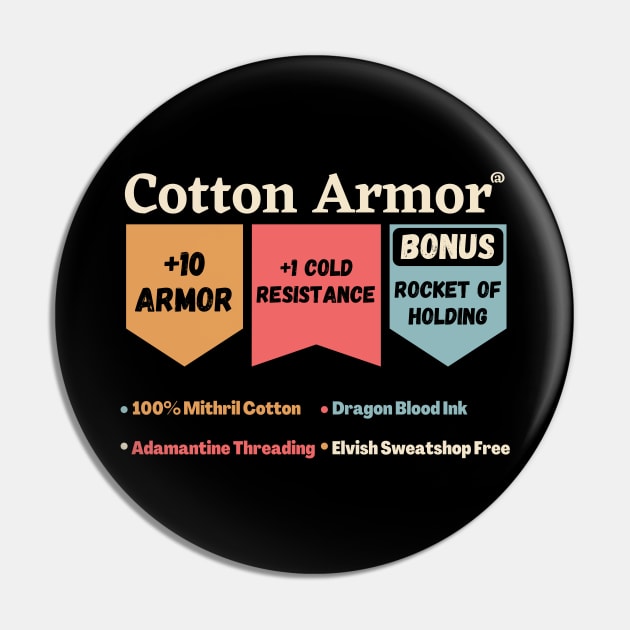 Cotton Armor Explore Dungeons & Dragons Pin by JustBeSatisfied