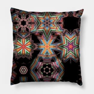 Colorful Serape Southwest Abstract Pillow