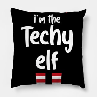 I'm The Techy Elf Family Matching Christmas Pajama Gifts Pillow