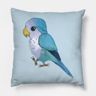 Very cute blue parrot Pillow