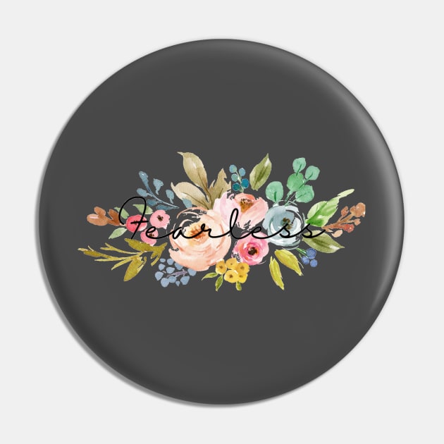 Fearless Floral Bouquet Pin by Designs by Katie Leigh