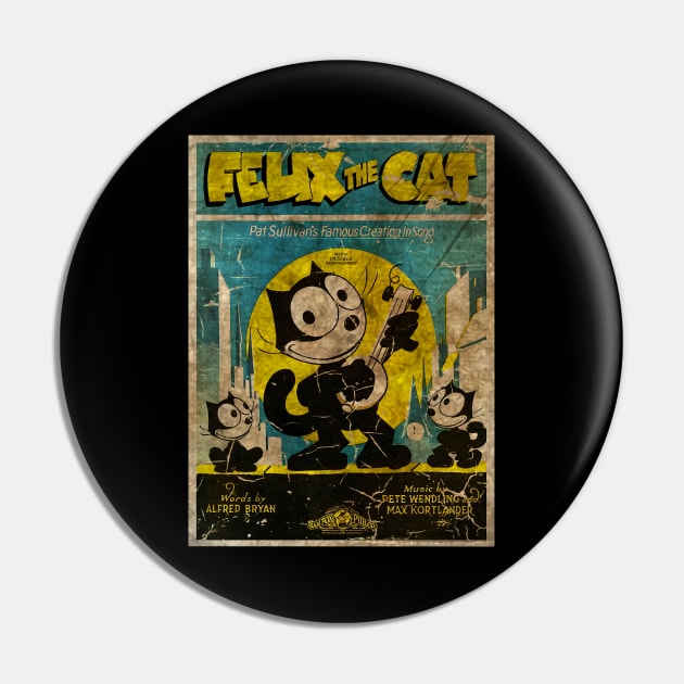 Felix The Cat - Poster Retro Pin by secukupnya